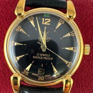 Custom Watch The movement is Swiss 17 jewels and is Hand Wind
